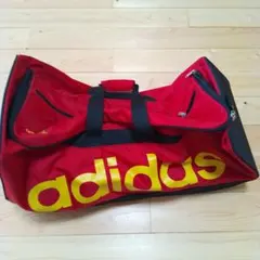 adidas ボストンバッグ 赤・黒　キャスター付　キャリーバッグ