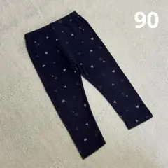 ハート柄 レギンスパンツ 90 薄手