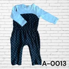 GU ジーユー　ドット柄　ベビーカバーオール　ロンパース 80