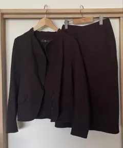 【UNIQLO＋j】ダブルフェイススタンドカラージャケットスカートセットアップ