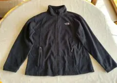 US規格ノースフェイス フリース ジャケット 刺繍ロゴ 古着 XL