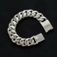 ◆シルバー925 極太 重厚 TAXICO喜平チェーンブレスレット ヴィンテージ