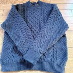 LOWRYS FARM ケーブルニットセーター M