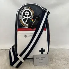 美品　CASTELBAJAC ボディバッグ　ネイビーホワイト