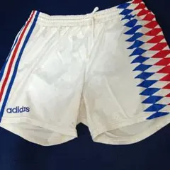 【希少】アディダス デサント製 ヴィンテージ 光沢 サッカーパンツ L