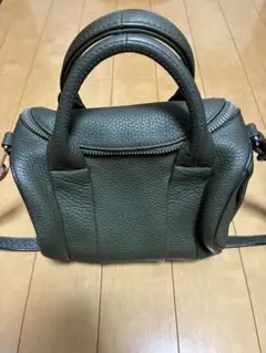 未使用級 ヒロフ ランポ 2way ハンドバッグ ショルダーバッグ 牛革