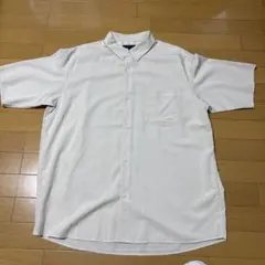 GLOBAL WORK 半袖シャツ L アイボリー
