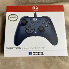 美品Switch2/PC用 ホリパッドTURBO ネイビー HORI