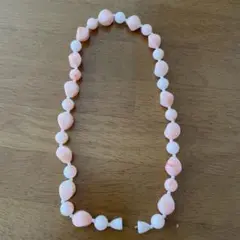ピンク珊瑚風ネックレス