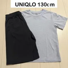 UNIQLO ドライEX 130 Tシャツ ハーフパンツ 上下セット