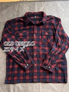 OLD UNIQLO ネルシャツ　チェックシャツ　フリースネルシャツ