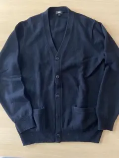 ＊超美品＊ユニクロ　UNIQLO プレミアムラムＶネックカーディガン　L
