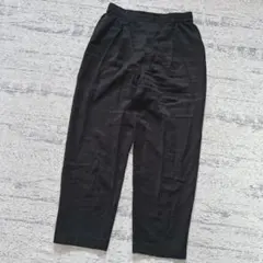 VIS　ヴィス　イージーテーパードパンツ　タックパンツ　ウエストゴム　L　黒