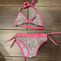 80cm〜90cm ベビー水着 ヒョウ柄ビキニ ギャルコーデ 夏服 1歳2歳 海