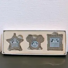 【新品】上海ディズニーランド　ミッキー　ミニー　ミニフォトフレーム　3個セット