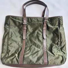 PRADA オリーブグリーン トートバッグ