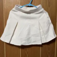 UNIQLO KIDS プリーツスカート インナーパンツ付き ホワイトのサムネイル