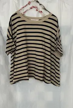 Aライン　Tシャツ 半袖　ゆったり　ボーダー　サンバレー Sun valleyのサムネイル