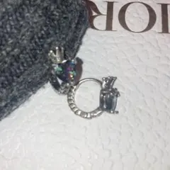 【最終値下げ】シルバー ハート型オパールピアス y2k王冠