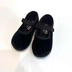 Cienta シエンタ ベロア ストラップシューズ 黒 ブラック 22