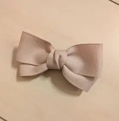 リボン　ヘアピン　ピンク