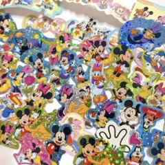 【50枚以上！】　フレークシール　ディズニー　まとめ売り　平成レトロ①