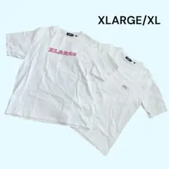 X-LARGE 半袖 Tシャツ XL 2枚セット 白T ビッグT バックロゴ