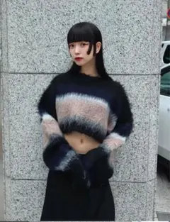 夏セール perverze Double Stripe KnitCardigan - メルカリ