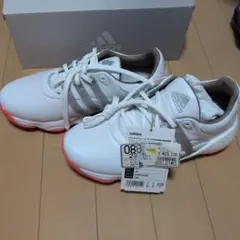 adidas ゴルフシューズ 23.5cm ホワイト/ピンク