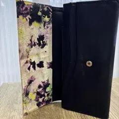 【値下げ】Paul Smith レザー長財布 ブラック/マルチカラー