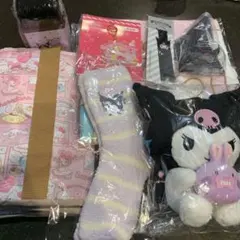 サンリオ　福袋　2023 クロミ　ぬいぐるみ　靴下　エコバッグ　ポーチ　ゴミ箱