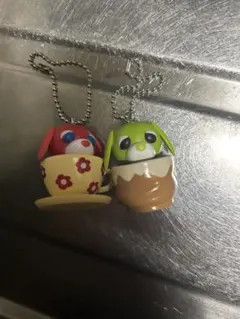お茶犬　キーホルダー　2個セット