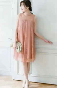 kaene カエン 総レース Aラインワンピース ドレス