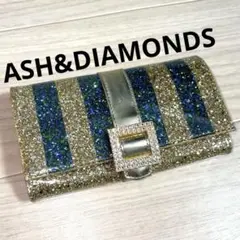 レア★ASH＆DIAMONDS★ENANEL LE02-長財布★新品★運気アップ ASH&DIAMONDS - レア☆ASH＆DIAMONDS☆キラキラセレブ長財布
