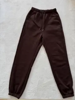 SHEIN スウェットパンツ　ブラウン裏起毛