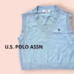 U.S. POLO ASSN. ニットベスト ライトブルー フリーサイズのサムネイル
