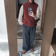 WOOL RICH　ウールリッチ　フリース　ベスト　ブラウン　L