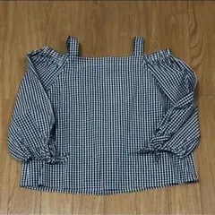 ブラウス ハニーズ COLZA オフショルダー ギンガムチェック