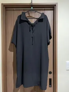 限定値下 バックリボン スキッパー オーバーサイズ ワンピース