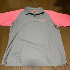 BEAMS GOLF ポロシャツ L グレー/ピンク