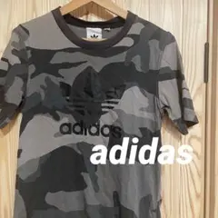 adidas アディダス トレフォイルロゴ 迷彩 カモフラ Tシャツ 半袖