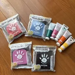 PALM COLORS スタンプパッド 4色セット+アクリル絵の具