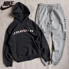 新品 ジョーダン セットアップ パーカー スウェットパンツ ブラック グレー
