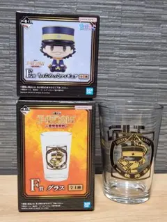 ゴールデンカムイ一番くじ E賞フィギュア＆F賞グラス セット 杉元佐一