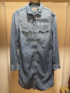 値下げLevi's デニム シャツワンピース 長袖
