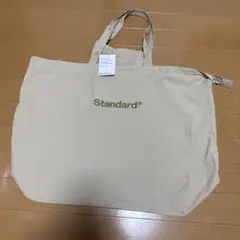 Standard Products 刺繍ロゴ 折りたたみトートバッグ