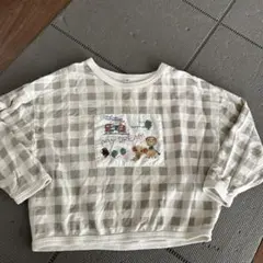 110サイズ チェック柄トレーナー