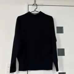 美品　VINO ROUGE ブラック アクリル長袖セーター Mサイズ　黒セーター