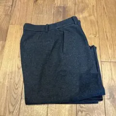 UNIQLO ユニクロ　ブラッシュドジャージーワイドパンツ　ダークグレー　L