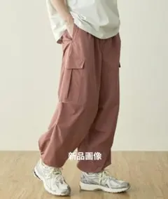 EMMACLOTHES カーゴパンツ Lサイズ ピンク ナイロンパンツ